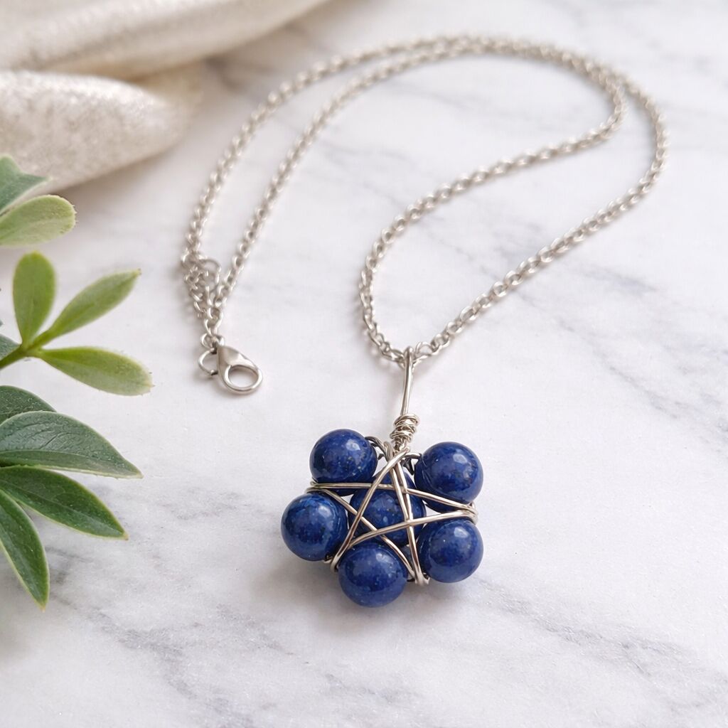 Lapis Pentagon Pendant | Wisdom & Inner Truth