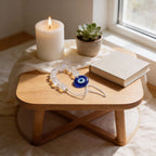 Selenite Evil Eye Wall Hanger | Protection & Harmony