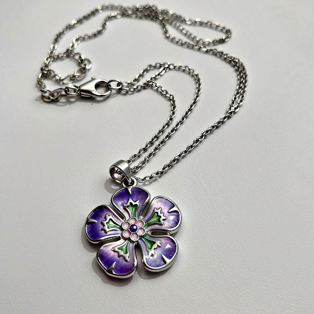 Flow Enamel Pendant | Creative Expression Necklace