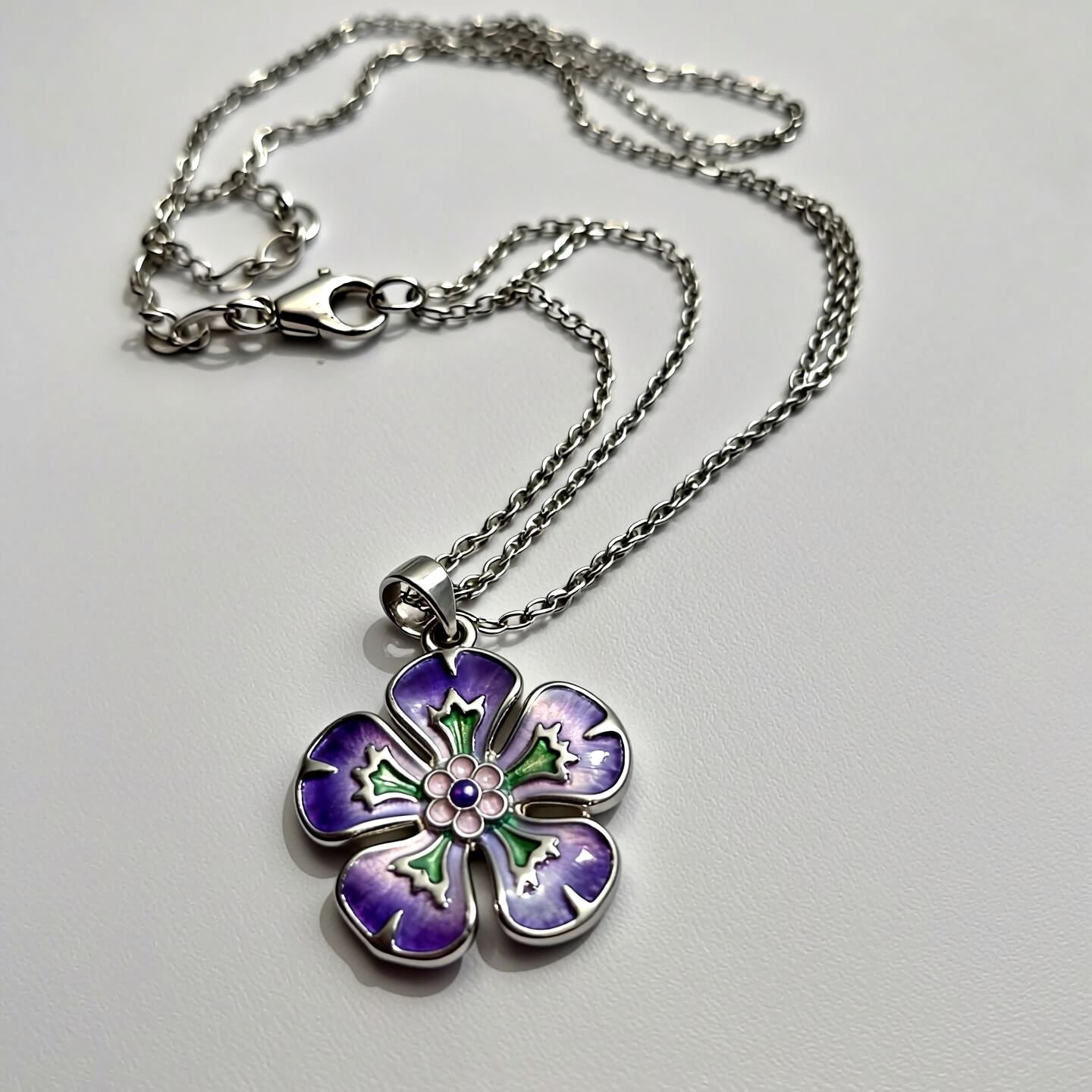 Flow Enamel Pendant | Creative Expression Necklace