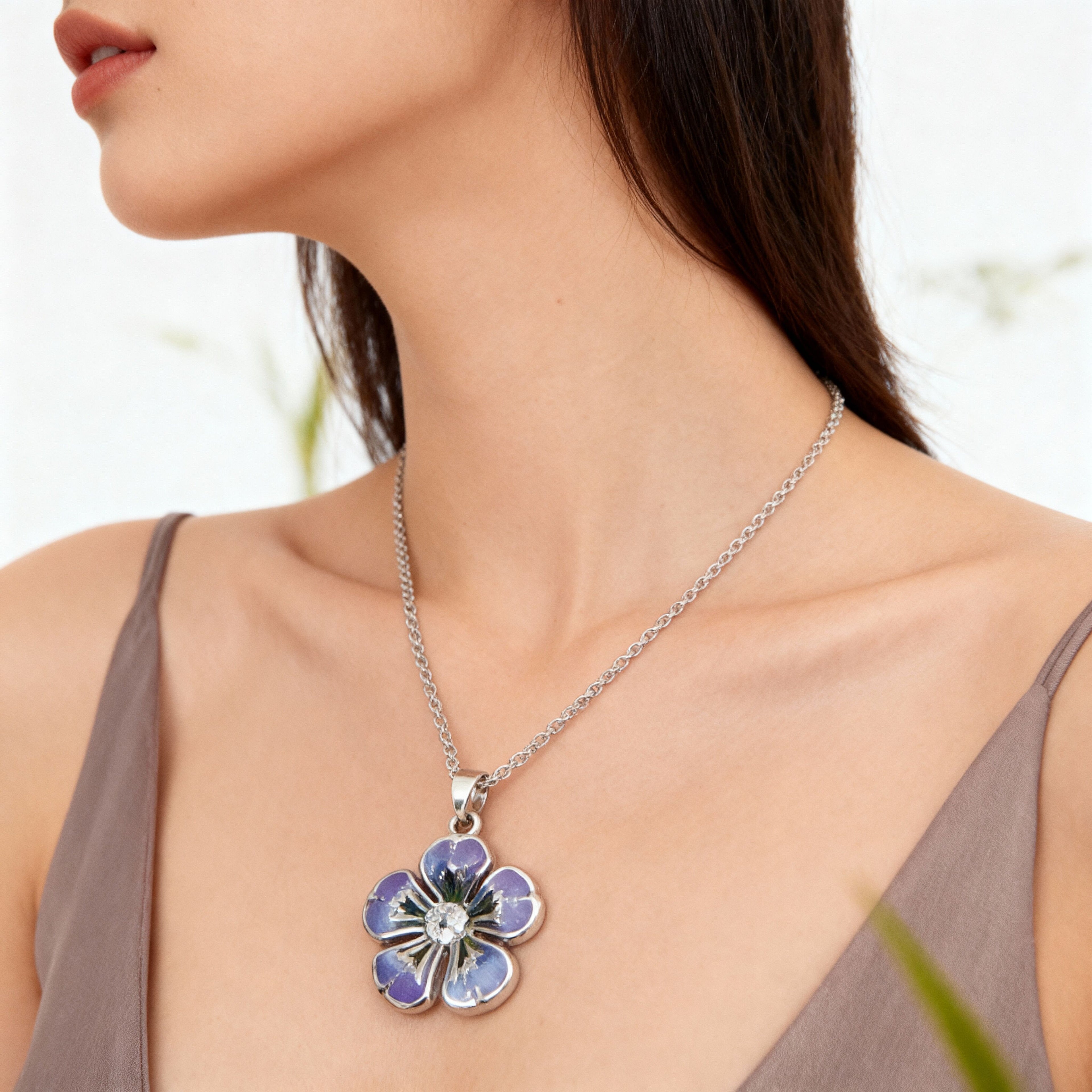 Flow Enamel Pendant | Creative Expression Necklace