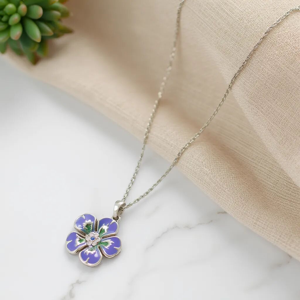 Flow Enamel Pendant | Creative Expression Necklace Main image
