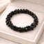 Black Spinel 3 Row Bracelet | Bold & Refined Energy