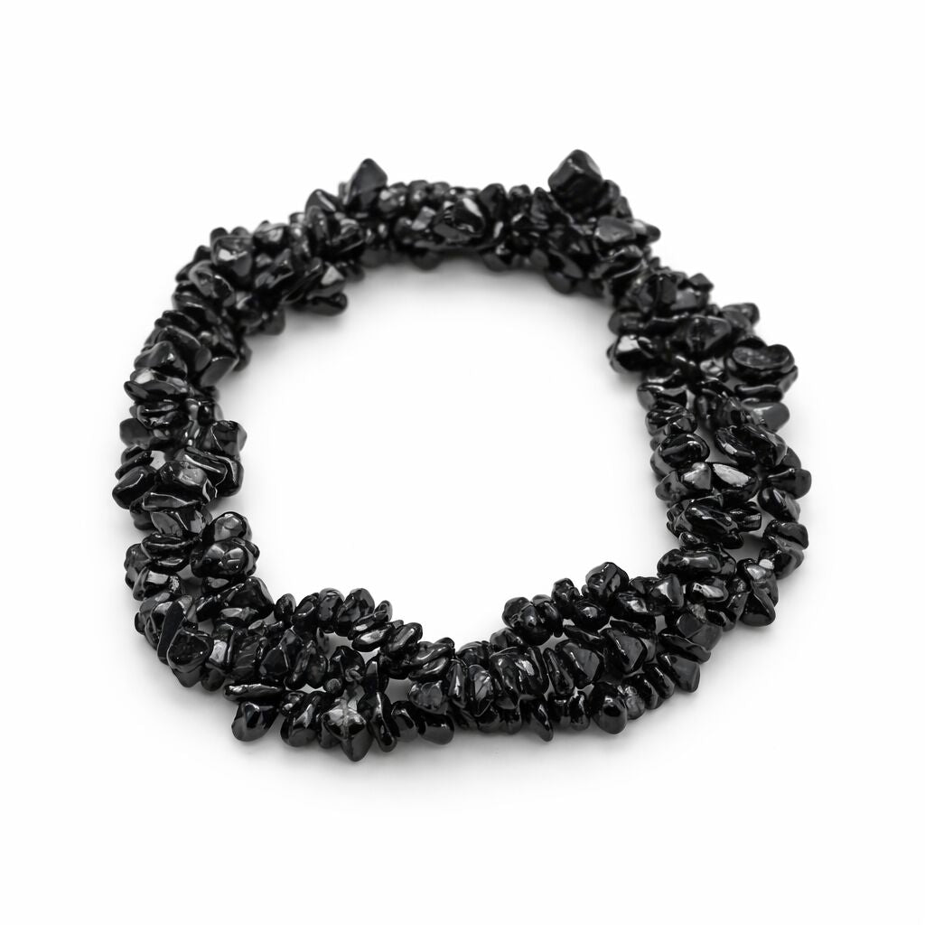 Black Spinel 3 Row Bracelet | Bold & Refined Energy