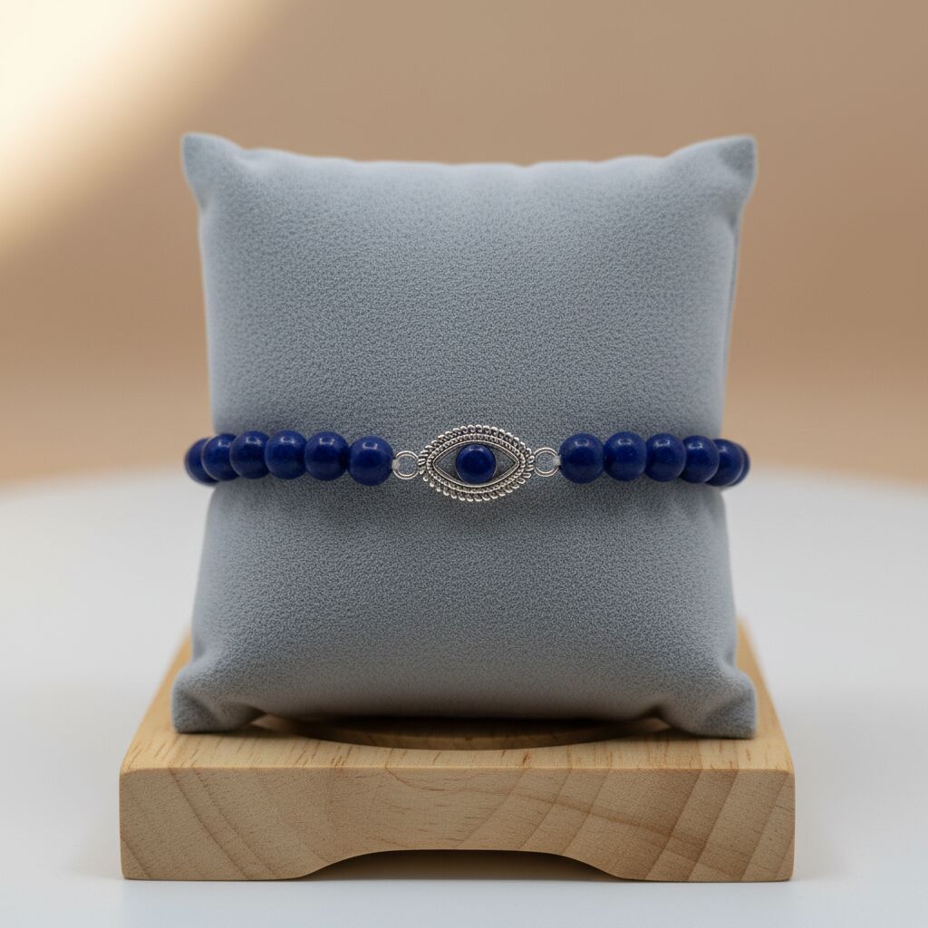 Lapis Evil Eye Bracelet | Protection & Clarity Main image