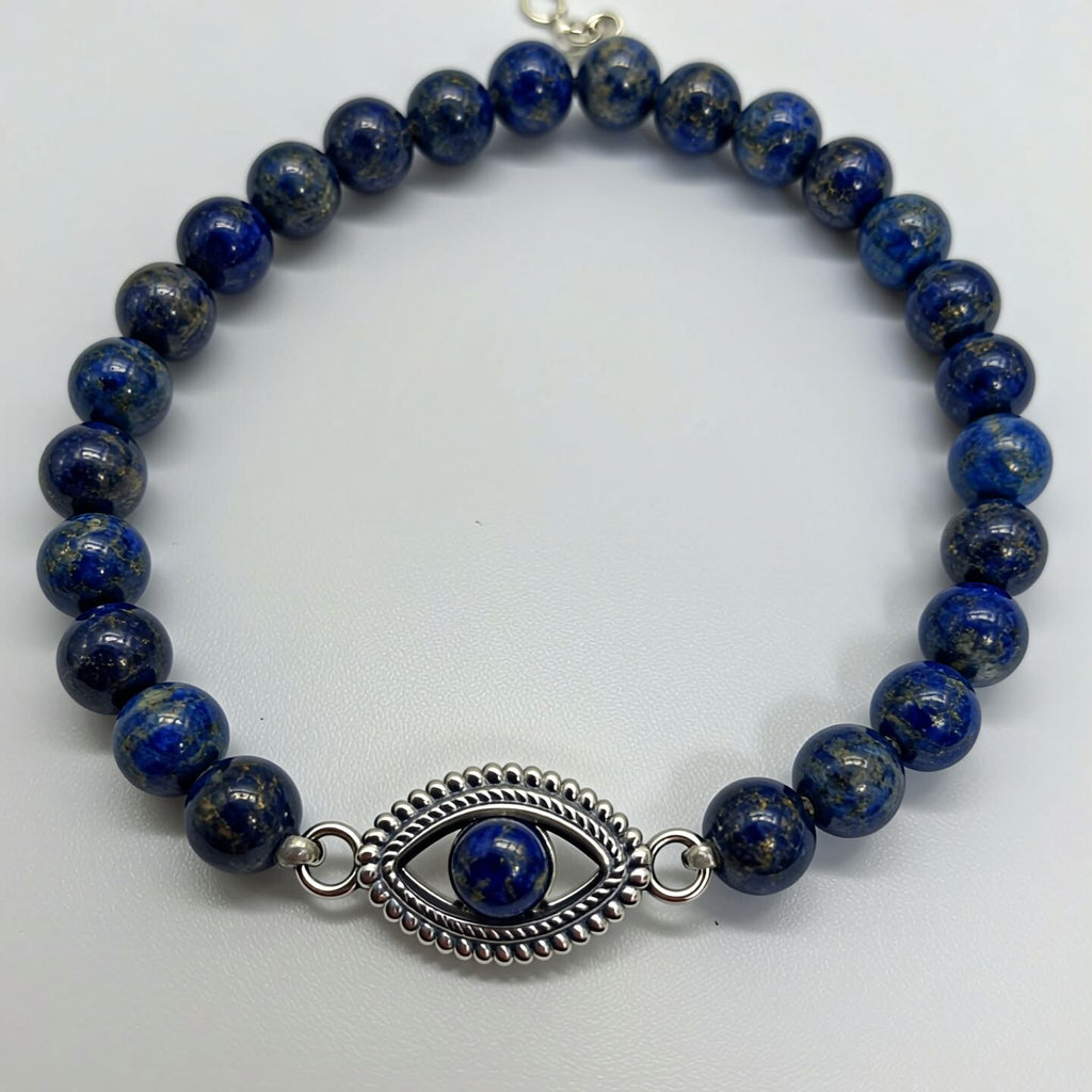 Lapis Evil Eye Bracelet | Protection & Clarity