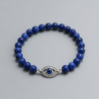 Lapis Evil Eye Bracelet | Protection & Clarity
