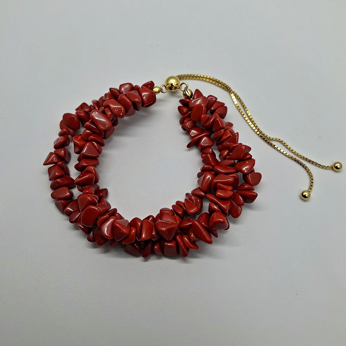 Red Coral Howlite Bracelet | Energy & Confidence