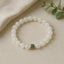 White Jade Hematite Bracelet | Calm & Balance