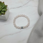 White Jade Hematite Bracelet | Calm & Balance