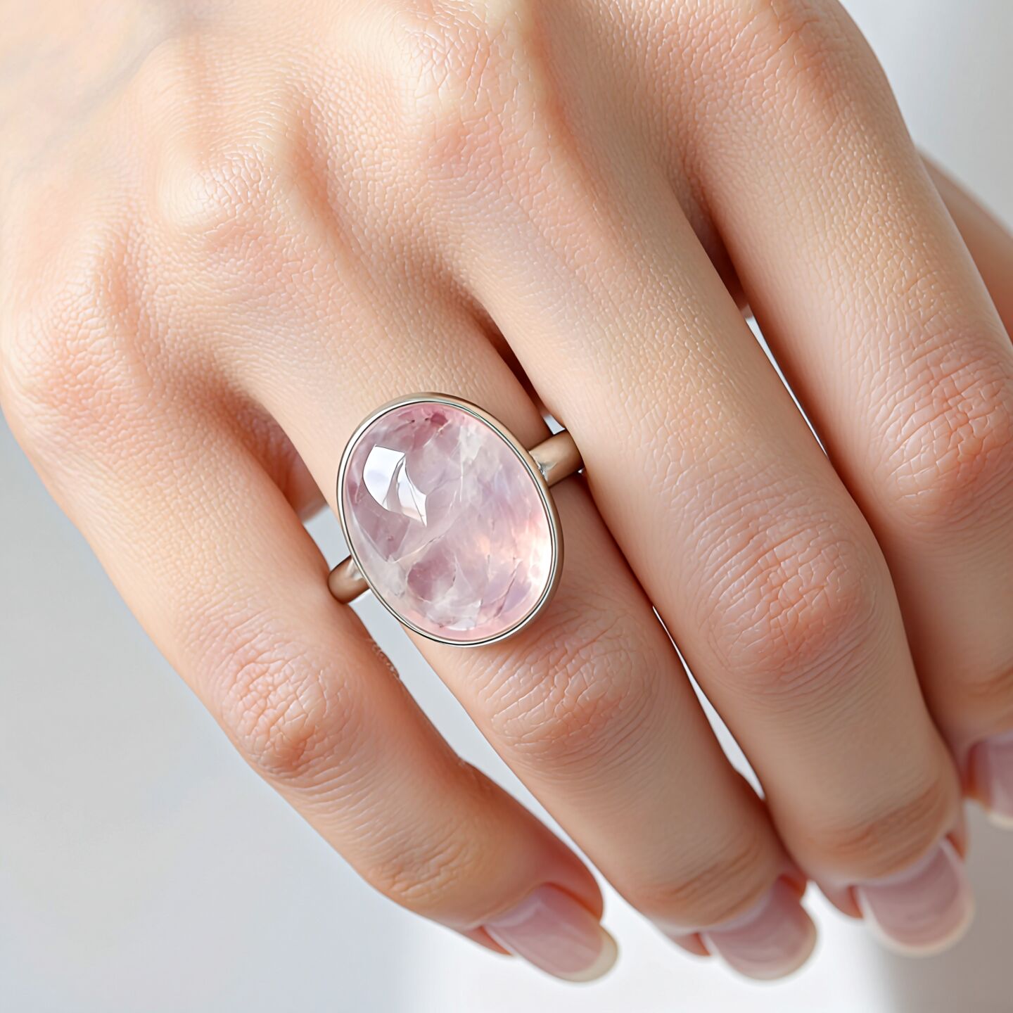 Rose Quartz Ring | Self Love & Calm Elegance