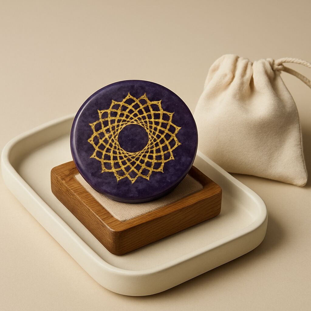 Amethyst Disc Decor | Calm & Mindful Energy Main image