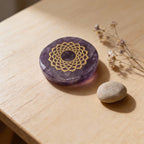 Amethyst Disc Decor | Calm & Mindful Energy