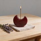 Red Jasper Moon Decor | Grounding & Stability