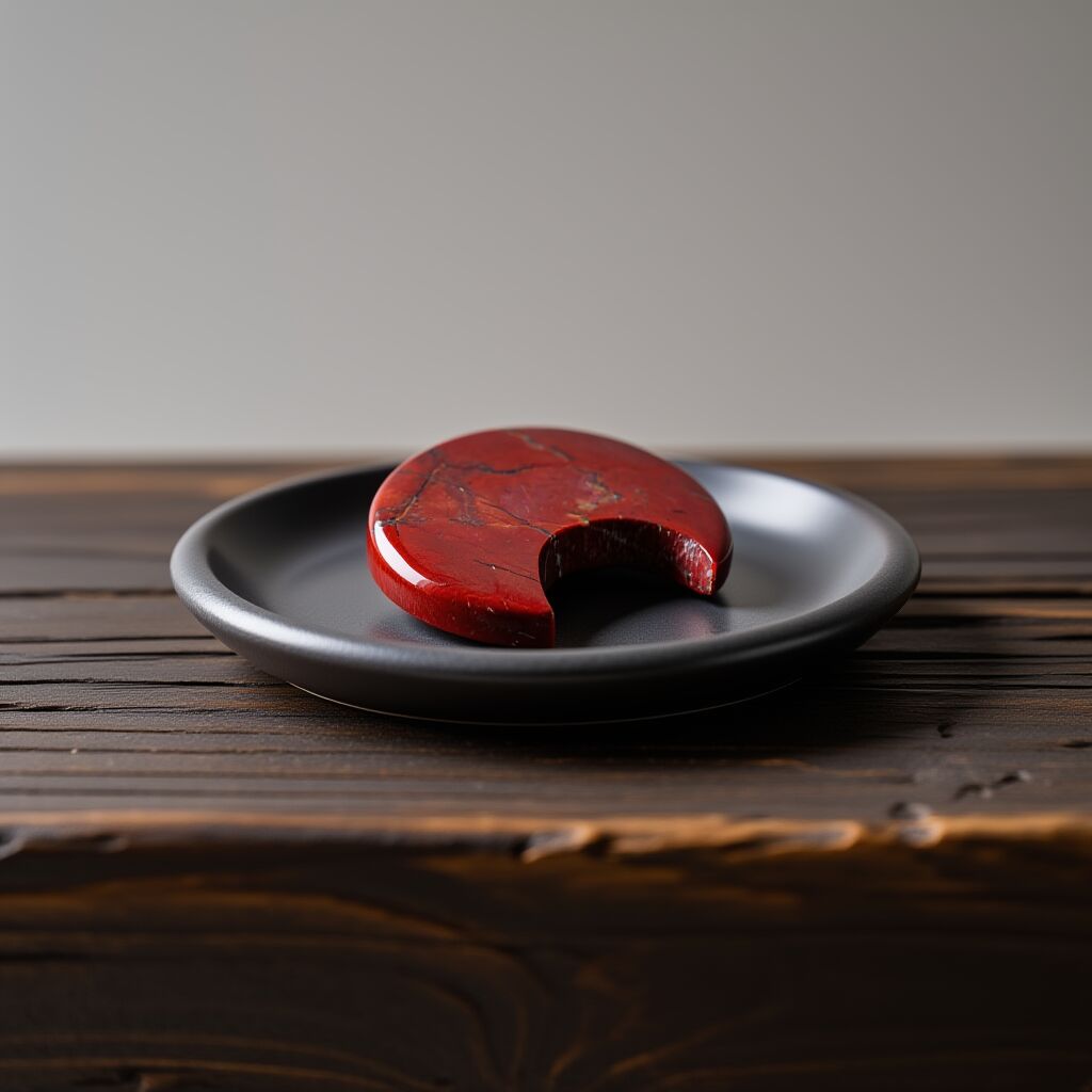 Red Jasper Moon Decor | Grounding & Stability