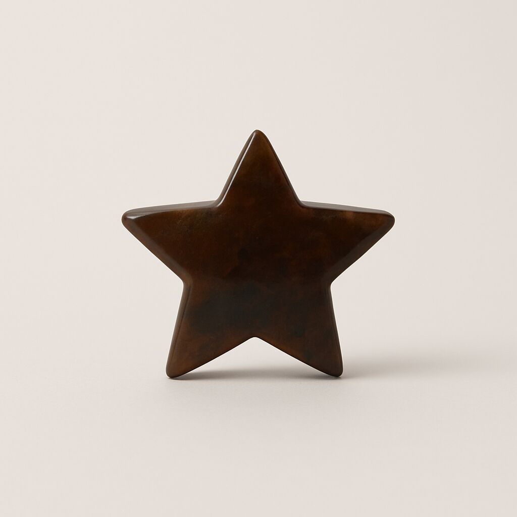 Blood Stone Star Decor | Strength & Focus