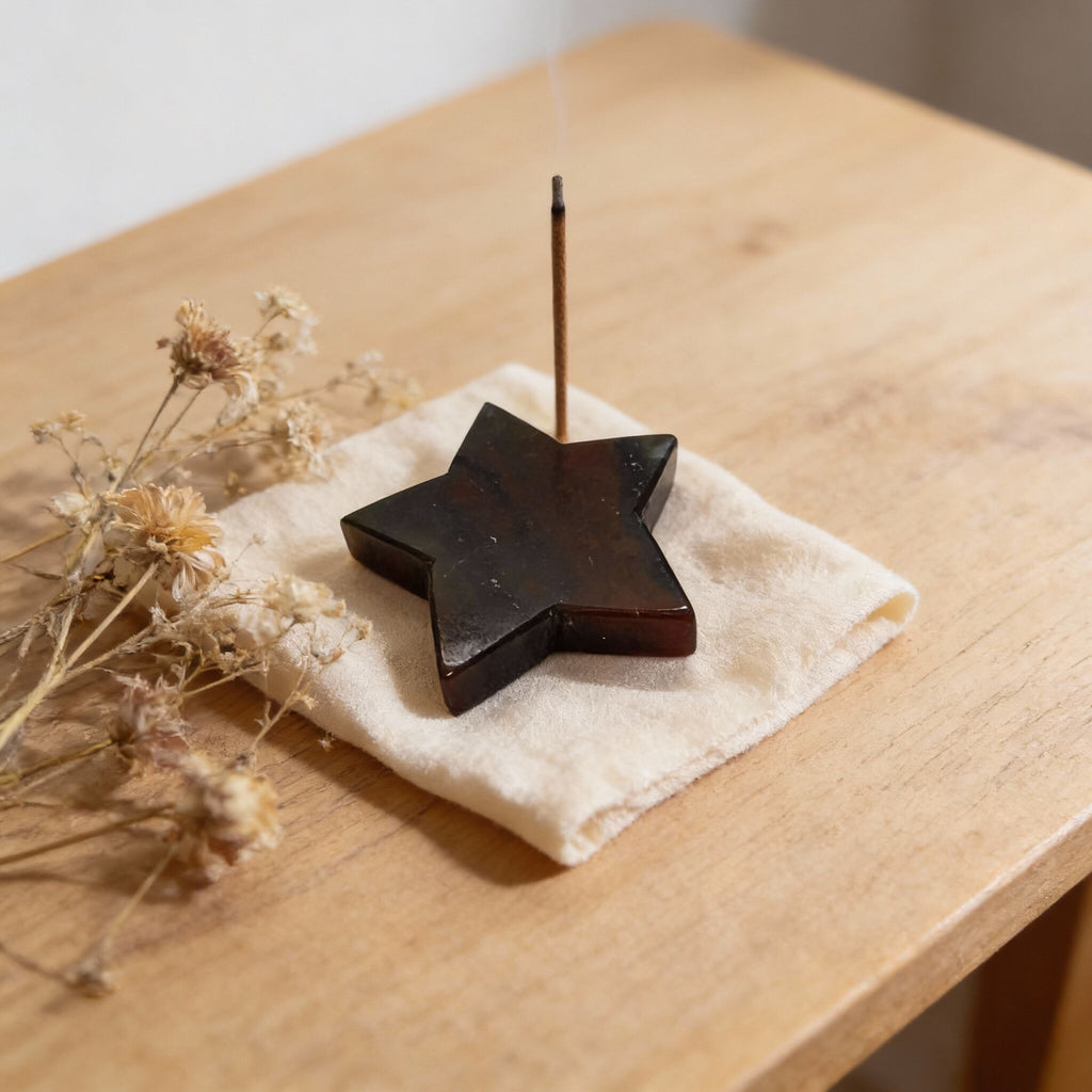 Blood Stone Star Decor | Strength & Focus