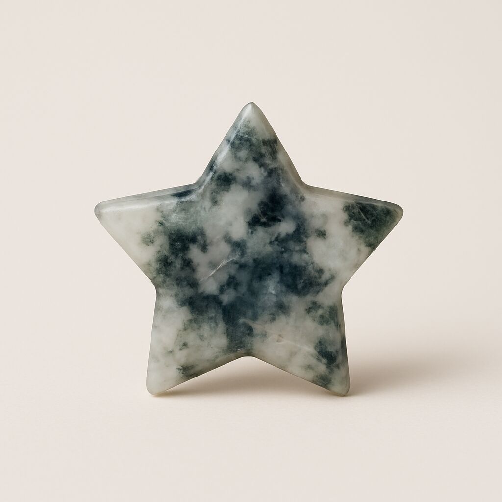 Moss Agate Star Decor | Balance & Growth