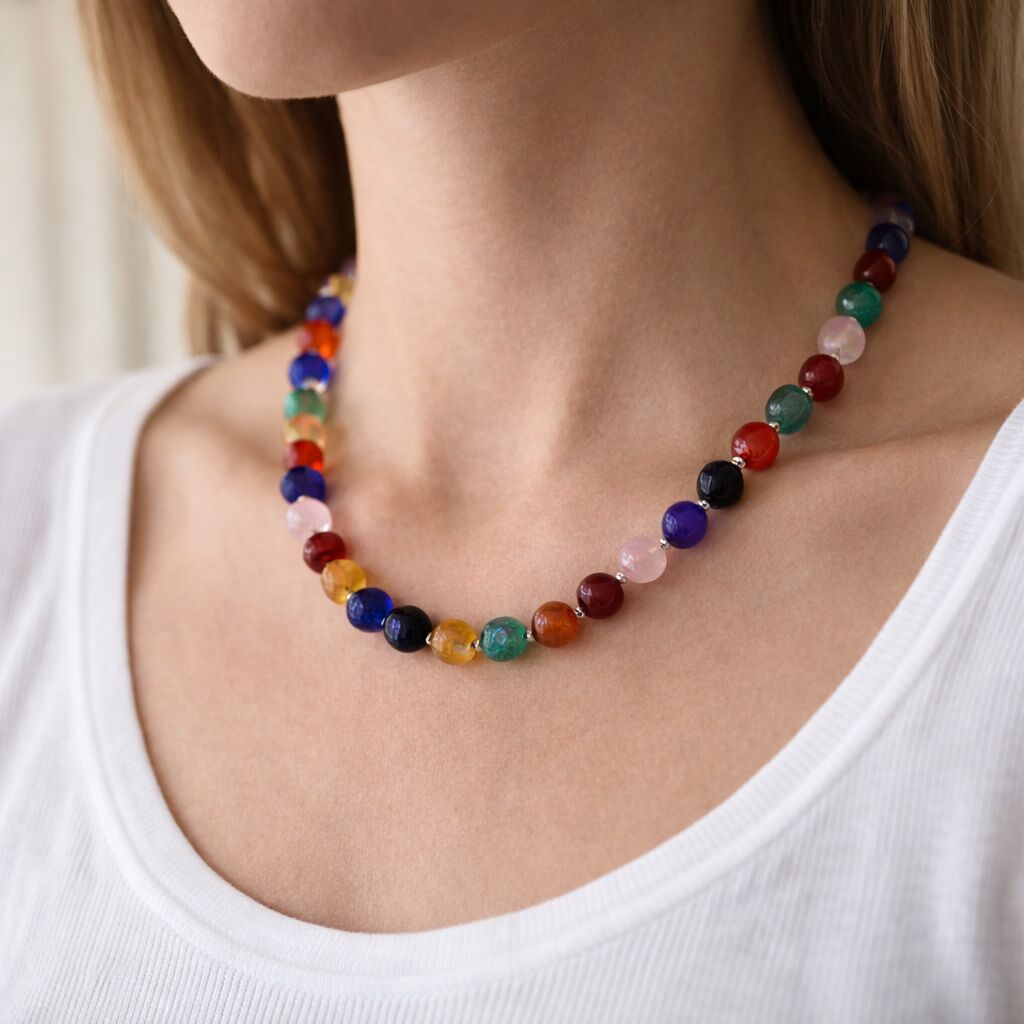 Multi Gemstone Necklace | Color & Balance Secondary image