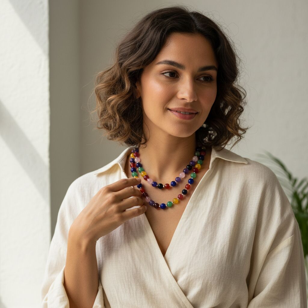 Multi Gemstone Necklace | Color & Balance