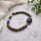 Chakra Bracelet with Amethyst | Balance & Calm