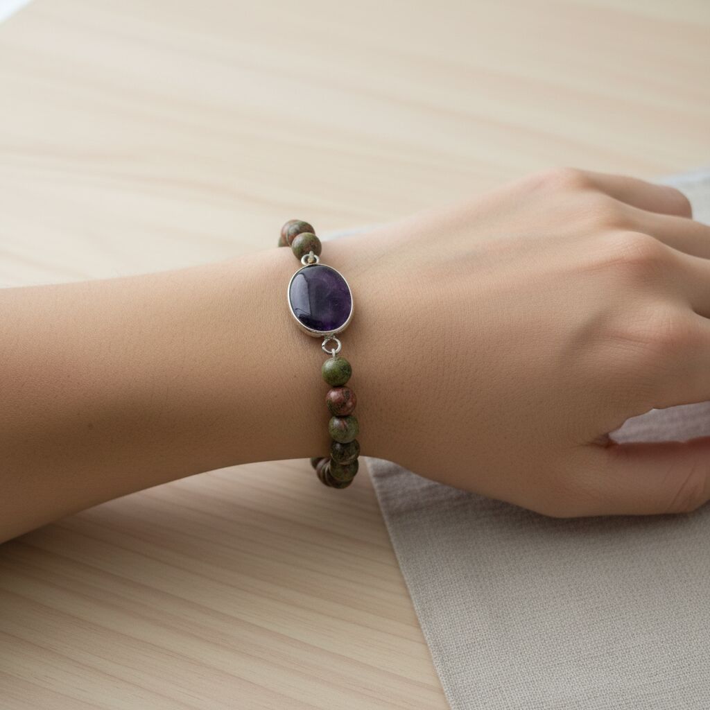 Chakra Bracelet with Amethyst | Balance & Calm Secondary image