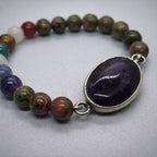 Chakra Bracelet with Amethyst | Balance & Calm