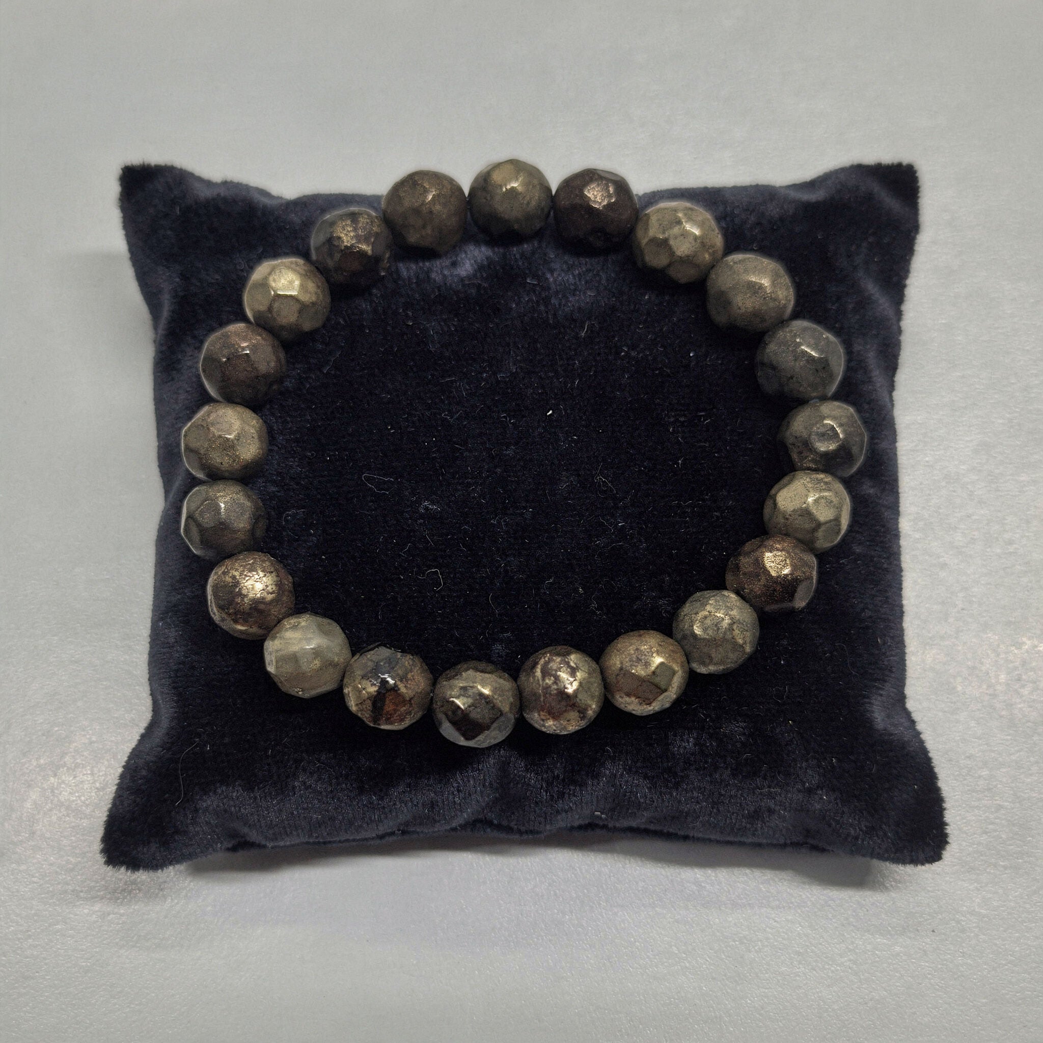 Faceted Pyrite Bracelet | Focus & Drive Energy