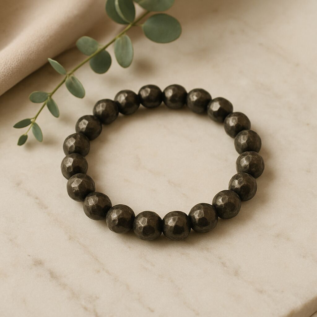 Faceted Pyrite Bracelet | Focus & Drive Energy