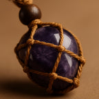 Amethyst Nugget Necklace | Calm & Boho Style