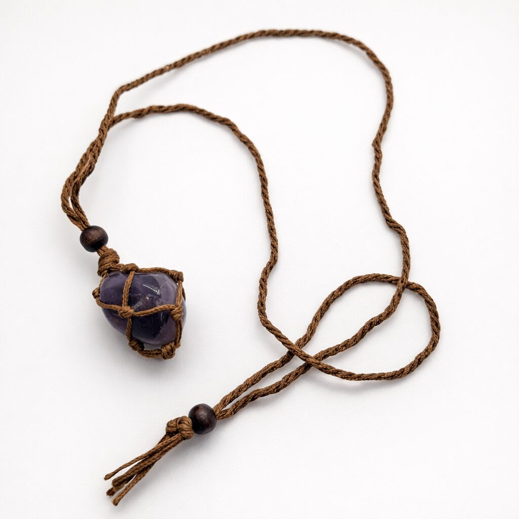 Amethyst Nugget Necklace | Calm & Boho Style