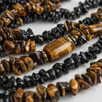 Spinel & Tiger Eye Necklace | Bold Layered Style