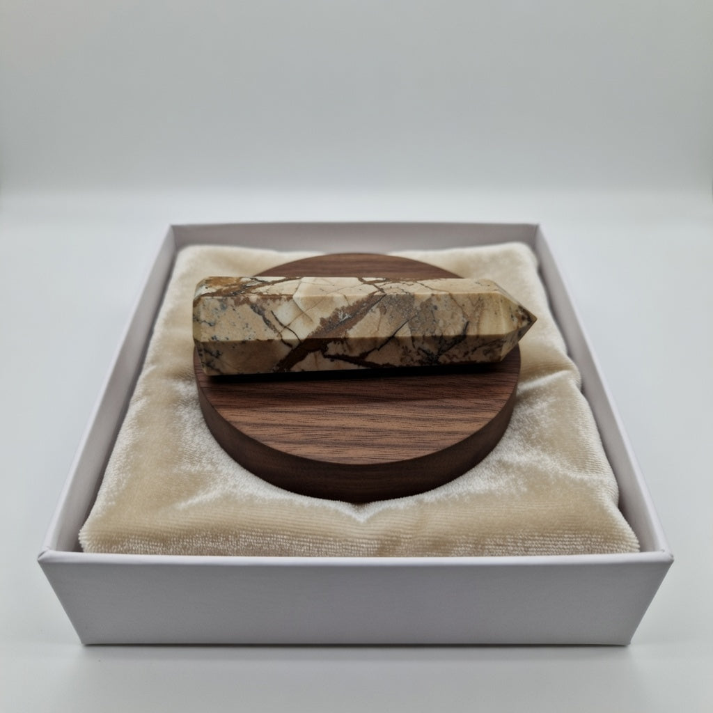 Chocolate Jasper Point | Grounding & Focus