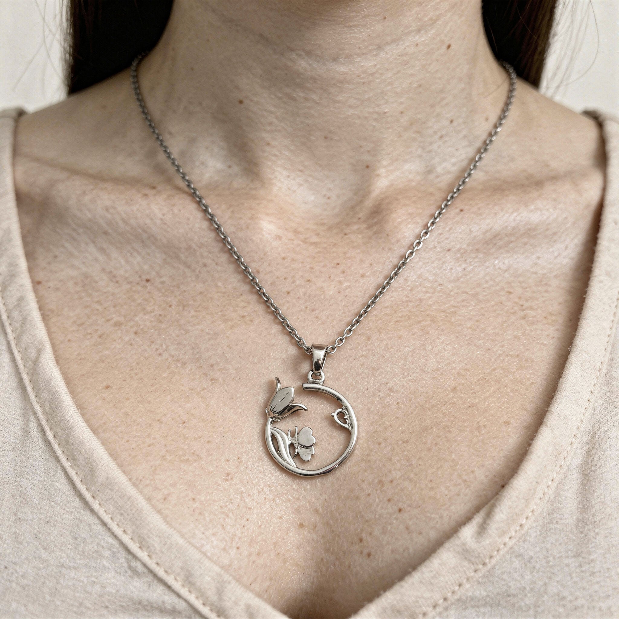 Rose Flower Pendant | Timeless Elegance