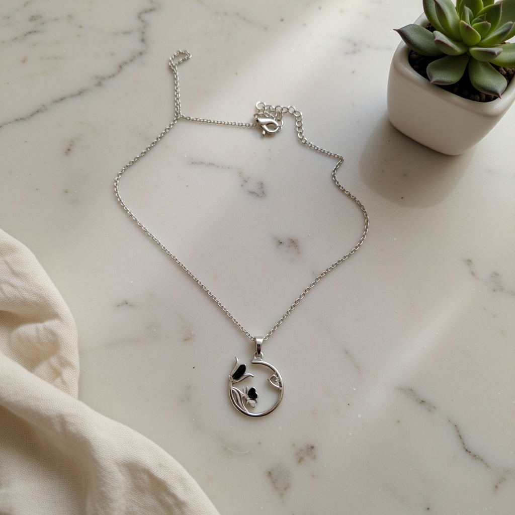 Rose Flower Pendant | Timeless Elegance