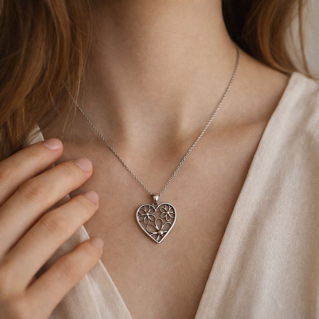 Heart Flower Pendant | Love & Connection Secondary image
