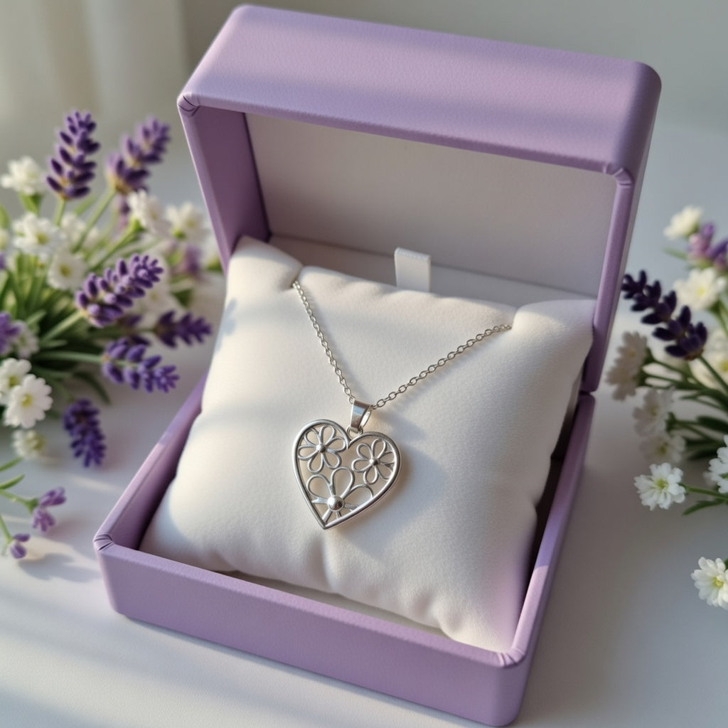 Heart Flower Pendant | Love & Connection
