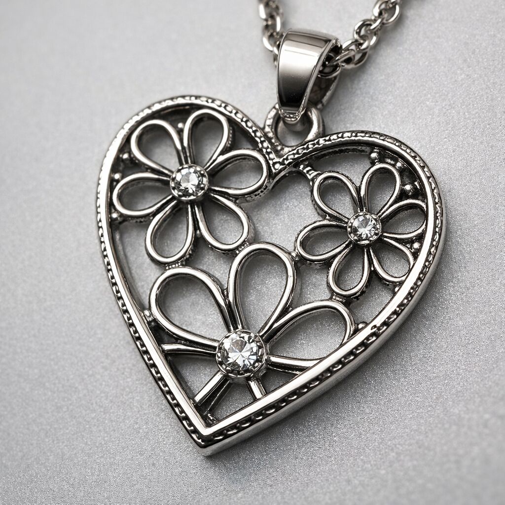 Heart Flower Pendant | Love & Connection