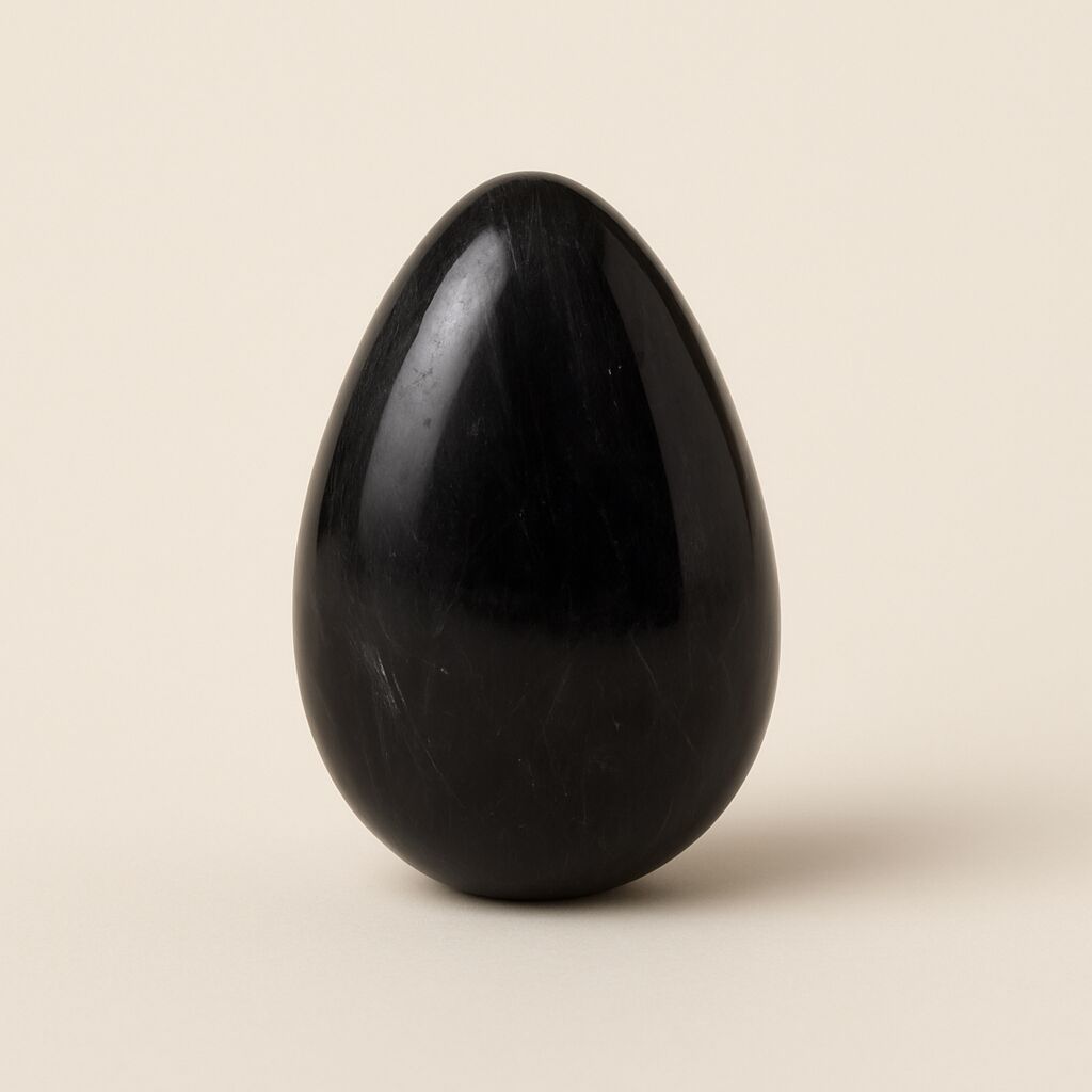 Black Agate Egg | Stability & Grounding Decor