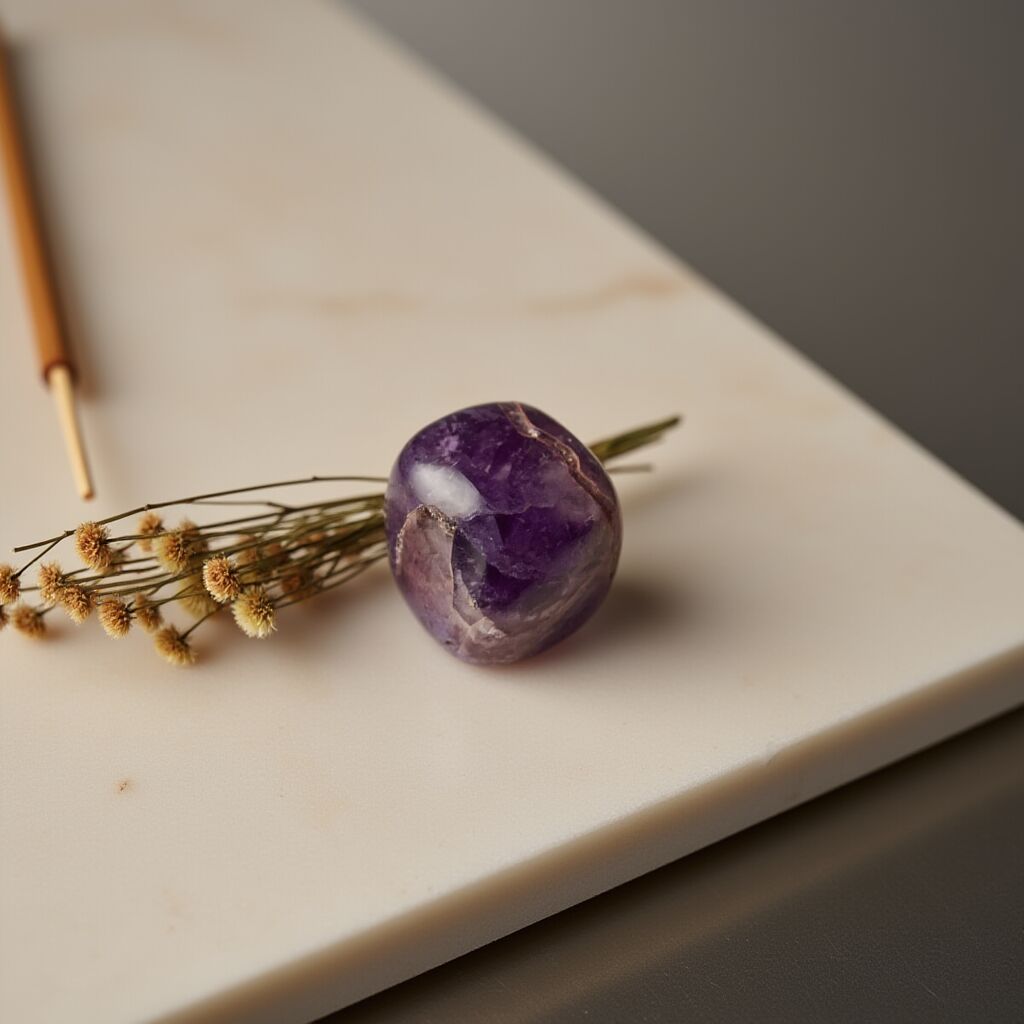Amethyst Tumble Stone | Calm & Balance