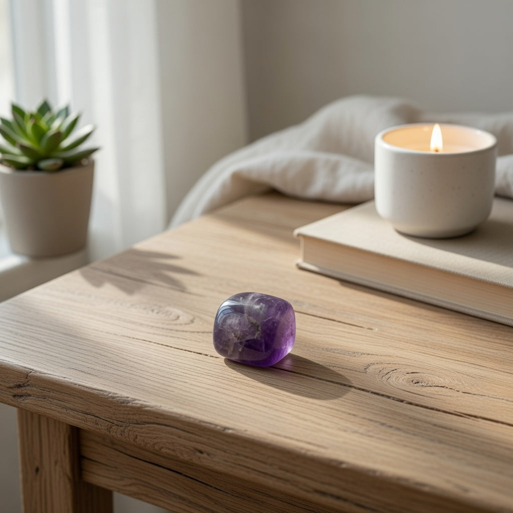 Amethyst Tumble Stone | Calm & Balance