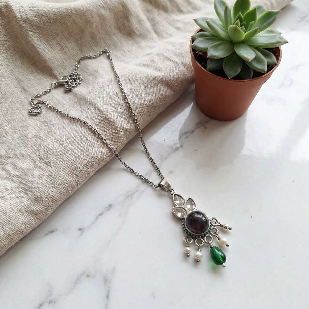 Amethyst Pendant Necklace | Calm, Clarity & Elegance Main image