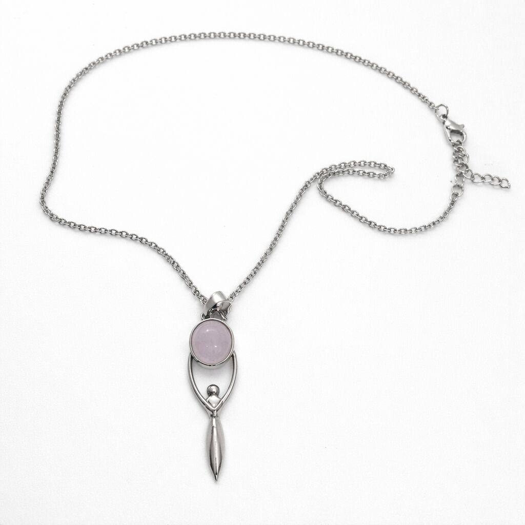 Rose Quartz Angel Pendant | Love & Comfort