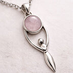 Rose Quartz Angel Pendant | Love & Comfort