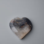 Black Rutilated Quartz Heart | Strength & Balance