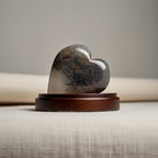 Black Rutilated Quartz Heart | Strength & Balance