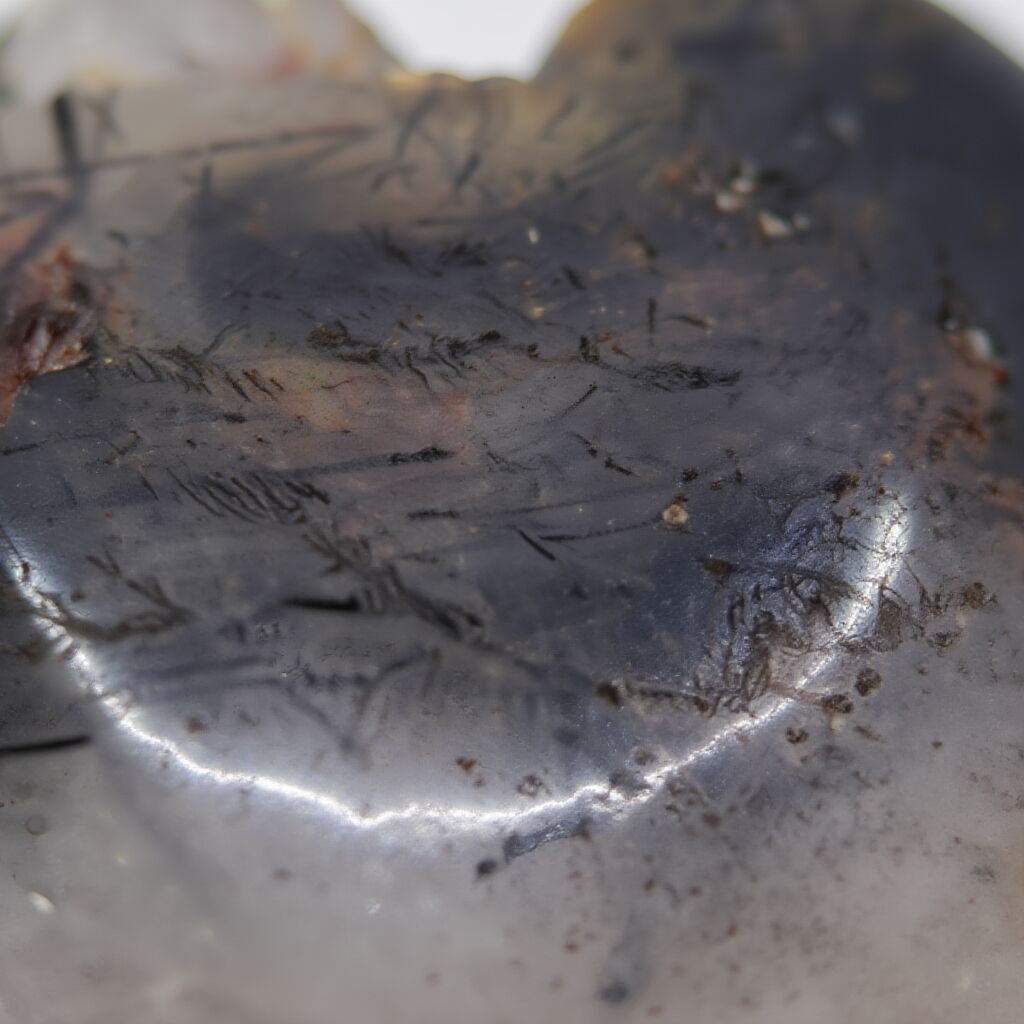Black Rutilated Quartz Heart | Strength & Balance