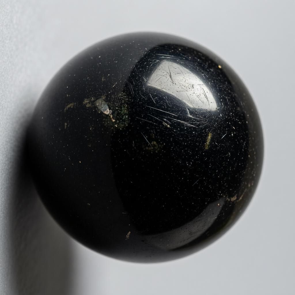 Black Tourmaline Sphere | Grounding & Protection