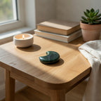 Moss Agate Moon | Growth & Balance Decor