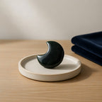 Moss Agate Moon | Growth & Balance Decor